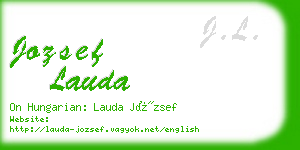jozsef lauda business card